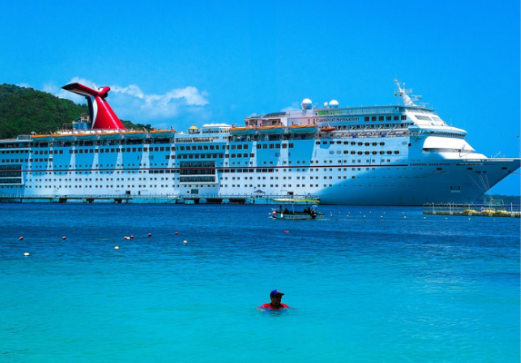jamaican cruiseliner to show work with the cruise industry on the island of Jamaica